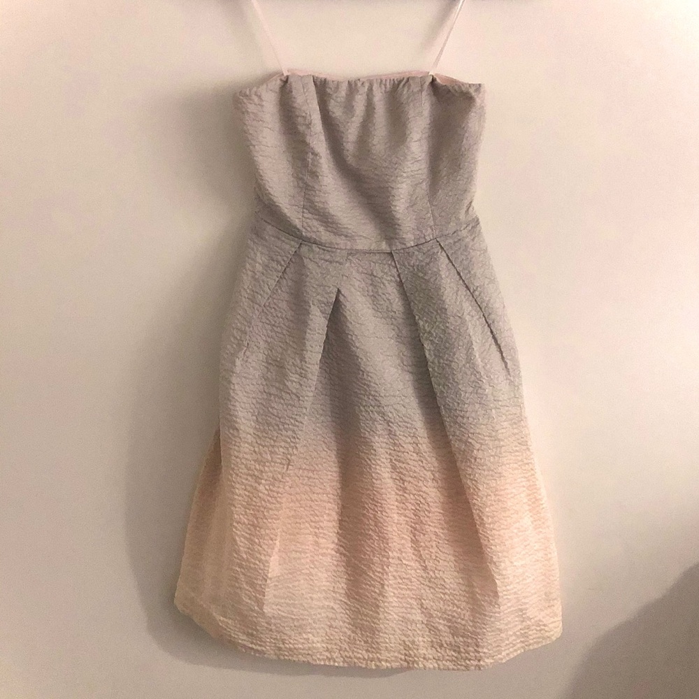 J. Crew Lorelei Embossed Cotton Ombré Dress